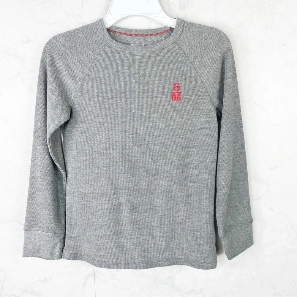 [Gap] Gray Ribbed Long Sleeve Tee